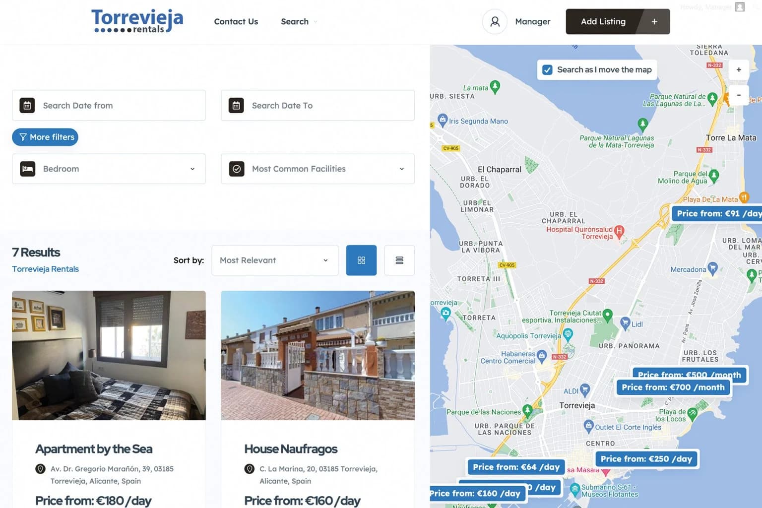 Torrevieja Rentals project by Costa Blanca Media